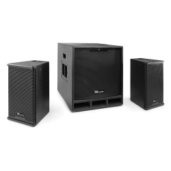 Zestaw nagłośnieniowy Power Dynamics ComboSet 1200W subwoofer 12''+ 2x kolumna 6,5'' BT